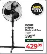Dis-Chem Dquip 40cm Plastic Pedestal Fan offer