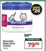 Dis-Chem Bennetts Baby Bum Creme-300g offer