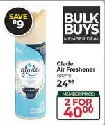 Dis-Chem Glade Air Freshener-For 2 x 180ml offer