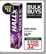Dis-Chem Halls Stick-For 3 offer