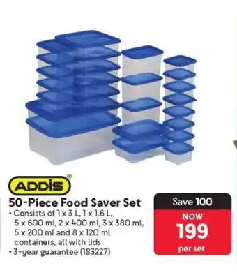 Makro ADDIS 50-Piece Food Saver Set offer
