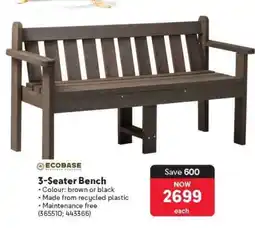Makro 3-Seater Bench offer