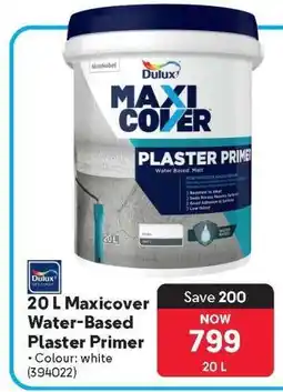 Makro Dulux 20 L Maxicover Water-Based Plaster Primer offer
