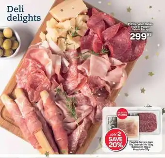 Pick n Pay PnP Cervelat, Italian Style or Pepper Salami Per Kg offer