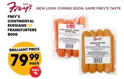 Econo Foods Frey's continental russians or frankfurters offer