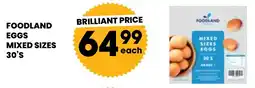 Econo Foods Foodland eggs mixed sizes offer