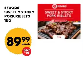 Econo Foods Efoods sweet & sticky pork riblets offer