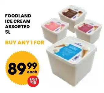 Econo Foods Foodland ice cream assorted offer