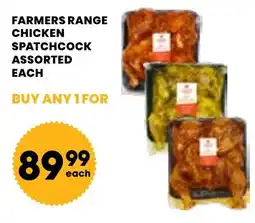 Econo Foods Farmers range chicken spatchcock assorted offer