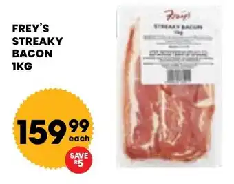 Econo Foods Frey's streaky bacon offer