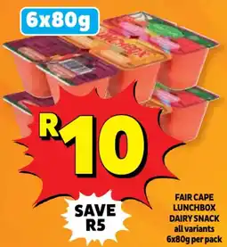 Usave Fair cape lunchbox dairy snack offer
