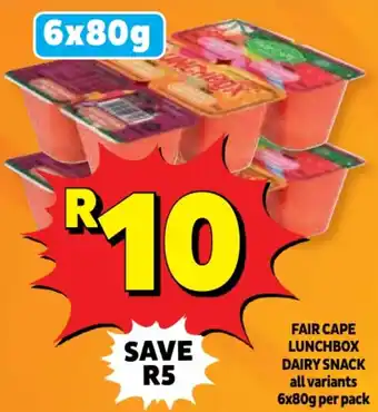Usave Fair cape lunchbox dairy snack offer
