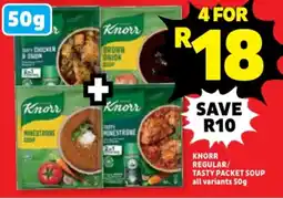 Usave Knorr regular/ tasty packet soup offer