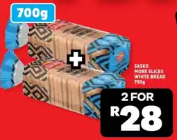 Usave Sasko more slices white bread offer