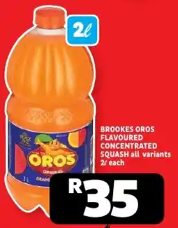 Usave Brookes oros flavoured concentrated squash offer