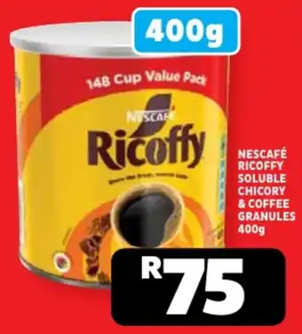 Usave Nescafé ricoffy soluble chicory & coffee granules offer