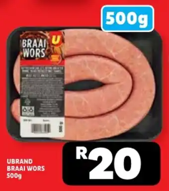 Usave Ubrand braai wors offer
