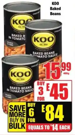 Boxer KOO Baked Beans offer
