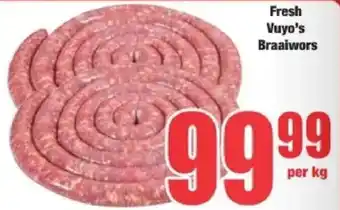 Boxer Fresh Vuyo's Braaiwors offer