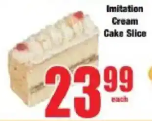 Boxer Imitation Cream Cake Slice offer