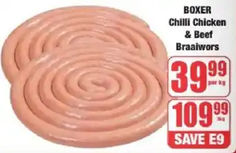 Boxer BOXER Chilli Chicken & Beef Braaiwors offer