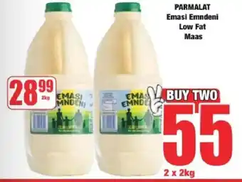 Boxer PARMALAT Emasi Emndeni Low Fat Maas offer