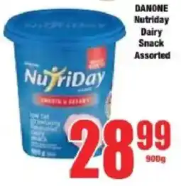 Boxer DANONE Nutriday Dairy Snack Assorted offer