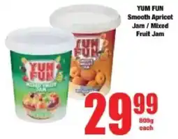 Boxer YUM FUN Smooth Apricot Jam/ Mixed Fruit Jam offer