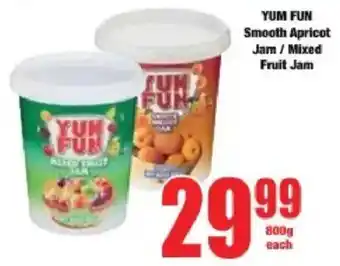 Boxer YUM FUN Smooth Apricot Jam/ Mixed Fruit Jam offer