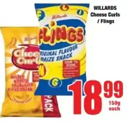 Boxer WILLARDS Cheese Curls/ Flings offer