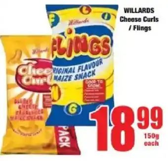 Boxer WILLARDS Cheese Curls/ Flings offer