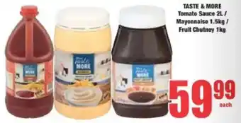 Boxer TASTE & MORE Tomato Sauce/ Mayonnaise/ Fruit Chutney offer