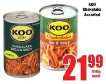 Boxer KOO Chakalaka Assorted offer