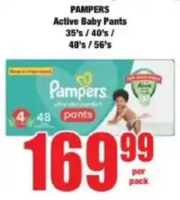 Boxer PAMPERS Active Baby Pants offer