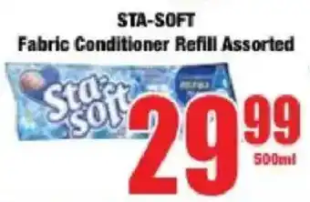 Boxer STA-SOFT Fabric Conditioner Refill Assorted offer