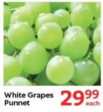 Oxford Freshmarket White Grapes Punnet offer