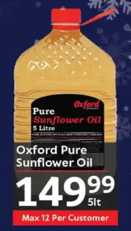 Oxford Freshmarket Oxford Pure Sunflower Oil offer