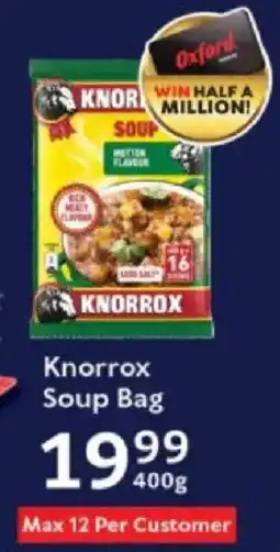 Oxford Freshmarket Knorrox Soup Bag offer