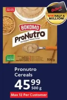 Oxford Freshmarket Bokomo Pronutro Cereals offer