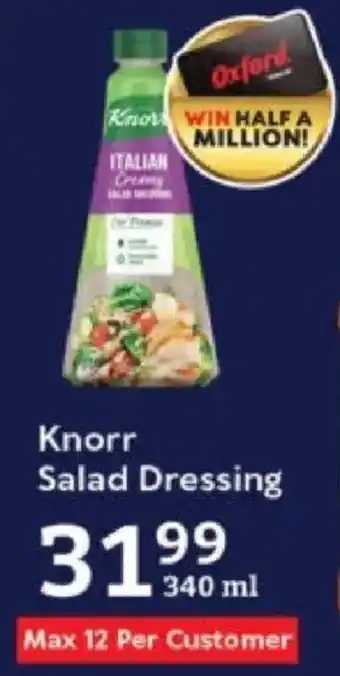 Oxford Freshmarket Knorr Salad Dressing offer