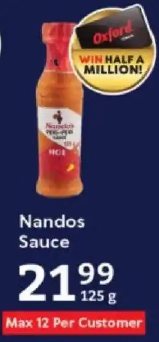 Oxford Freshmarket Nandos Sauce offer