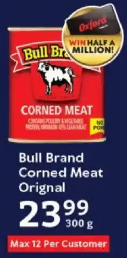 Oxford Freshmarket Bull Brand Corned Meat Orignal offer