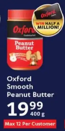 Oxford Freshmarket Oxford Smooth Peanut Butter offer