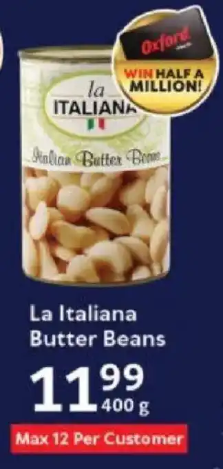 Oxford Freshmarket La Italiana Butter Beans offer