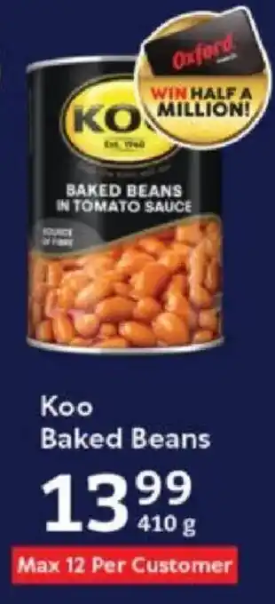 Oxford Freshmarket Koo Baked Beans offer