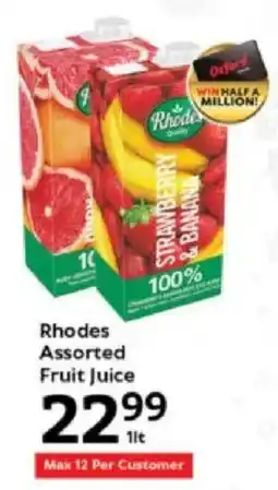 Oxford Freshmarket Rhodes Assorted Fruit Juice offer