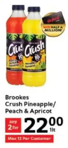 Oxford Freshmarket Brookes Crush Pineapple/ Peach & Apricot offer