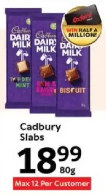 Oxford Freshmarket Cadbury Slabs offer