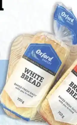 Oxford Freshmarket Oxford Sliced/ Unsliced White Bread offer