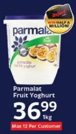 Oxford Freshmarket Parmalat Fruit Yoghurt offer